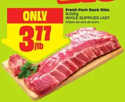 FreshCo Fresh Pork Back Ribs 8.31/kg offer