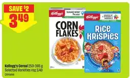 FreshCo Kellogg's Cereal 250-365 g Selected Varieties offer