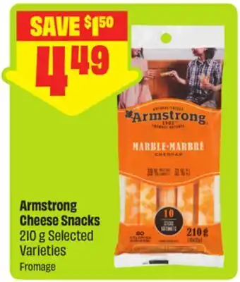 FreshCo Armstrong Cheese Snacks 210 g Selected Varieties offer