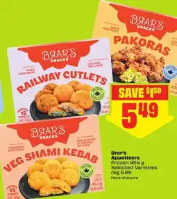 FreshCo Briar's Appetizers Frozen 454 g Selected Varieties offer