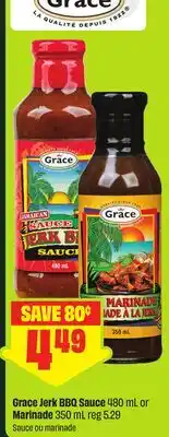 FreshCo Grace Jerk BBQ Sauce 480 ml or Marinade 350 ml offer