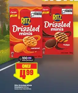 FreshCo Ritz Drizzled Minis Crackers 236 g Selected Varieties offer