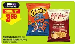 FreshCo Cheetos Puffs 170-285 g or Miss Vickie's Chips 180-200 g offer