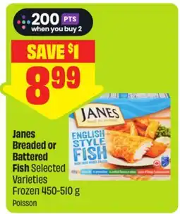 FreshCo Janes Breaded or Battered Fish Selected Varieties Frozen offer
