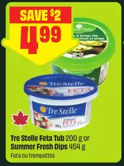 FreshCo Tre Stelle Feta Tub 200 g or Summer Fresh Dips 454 g offer