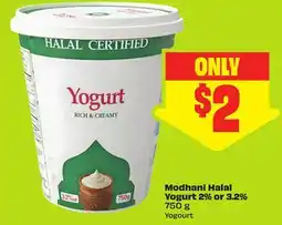 FreshCo Modhani Halal Yogurt 2% or 3.2% offer