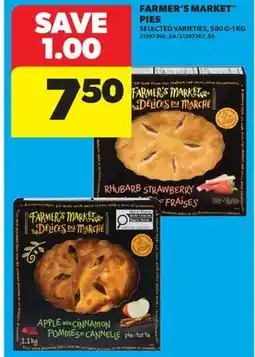 Real Canadian Superstore FARMER'S MARKET PIES, 580 G-1 KG offer