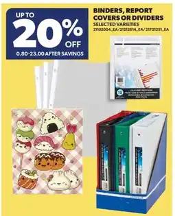 Real Canadian Superstore BINDERS, REPORT COVERS OR DIVIDERS offer