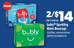 Real Canadian Superstore BUBLY SPARKLING WATER BEVERAGE offer