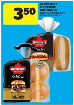 Real Canadian Superstore DEMPSTER'S SIGNATURE GOLD ROLLS, 6/8'S offer
