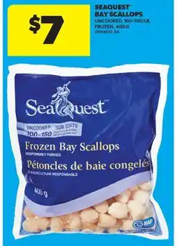 Real Canadian Superstore SEAQUEST BAY SCALLOPS,UNCOOKED, 100-150/LB offer