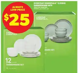 Real Canadian Superstore EVERYDAY ESSENTIALS 12 PIECE DINNERWARE SETS offer
