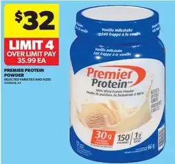 Real Canadian Superstore PREMIER PROTEIN POWDER offer
