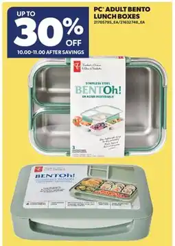 Real Canadian Superstore PC ADULT BENTO LUNCH BOXES offer