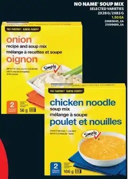 Real Canadian Superstore NO NAME SOUP MIX, 2X28 G/2X83 G offer