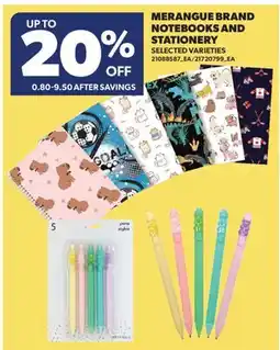 Real Canadian Superstore MERANGUE BRAND NOTEBOOKS AND STATIONERY offer
