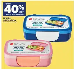Real Canadian Superstore PC KIDS LUNCH BENTO offer