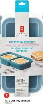 Real Canadian Superstore PC 2 CUP TRAY WITH LID offer