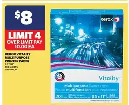 Real Canadian Superstore XEROX VITALITY MULTIPURPOSE PRINTER PAPER, 8.5X11, 500 SHEETS offer