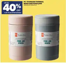 Real Canadian Superstore PC STAINLESS THERMAL MUGS AND FOOD JARS offer