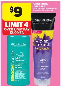 Real Canadian Superstore JOHN FRIEDA HAIR CARE offer