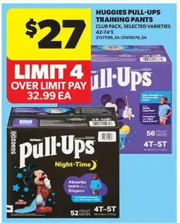 Real Canadian Superstore HUGGIES PULL-UPS TRAINING PANTS, 42-74'S offer