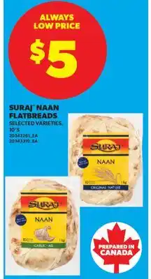 Real Canadian Superstore SURAJ NAAN FLATBREADS, 10'S offer