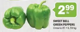 Colemans Sweet bell green peppers offer