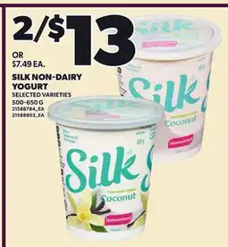 Loblaws SILK NON-DAIRY YOGURT offer