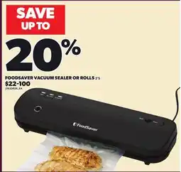 Loblaws FOODSAVER VACUUM SEALER OR ROLLS, 2'S offer