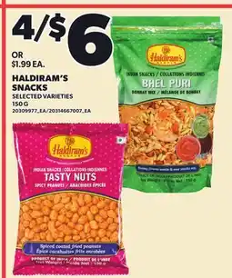 Loblaws HALDIRAM'S SNACKS offer