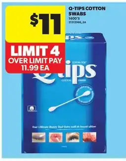 Real Canadian Superstore Q-TIPS COTTON SWABS, 1400'S offer