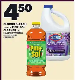 Loblaws CLOROX BLEACH, 2.4 L OR PINE-SOL CLEANER, 1.41 L offer