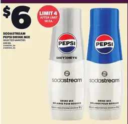 Loblaws SODASTREAM PEPSI DRINK MIX offer