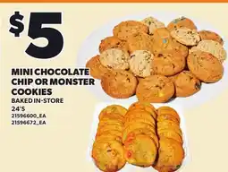 Loblaws MINI CHOCOLATE CHIP OR MONSTER COOKIES, 24'S offer