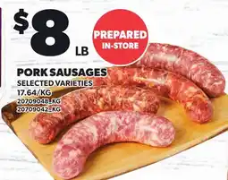 Loblaws PORK SAUSAGES offer