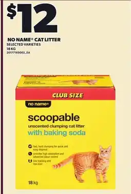 Loblaws NO NAME CAT LITTER offer