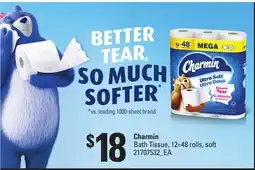 Loblaws CHARMIN BATH TISSUE, 12=48 ROLLS offer