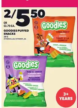Loblaws GOODIES PUFFED SNACKS offer