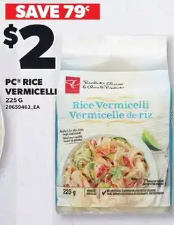 Loblaws PC RICE VERMICELLI offer