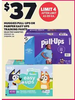 Loblaws HUGGIES PULL-UPS OR PAMPER EASY UPS TRAINING PANTS offer
