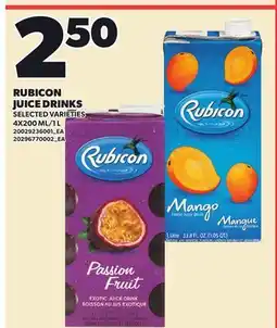 Loblaws RUBICON JUICE DRINKS, 4X200 ML / 1 L offer