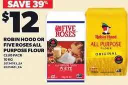 Loblaws ROBIN HOOD OR FIVE ROSES ALL PURPOSE FLOUR offer
