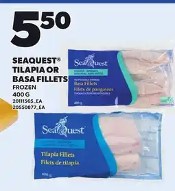 Loblaws SEAQUEST TILAPIA OR BASA FILLETS offer