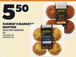 Loblaws FARMER'S MARKET MUFFINS, 4'S offer