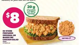 Loblaws IN-STORE PREPARED ORIGINAL OR MARRY ME CHICKEN SALAD offer