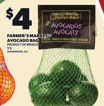 Loblaws FARMER'S MARKET AVOCADO BAG, 5'S offer