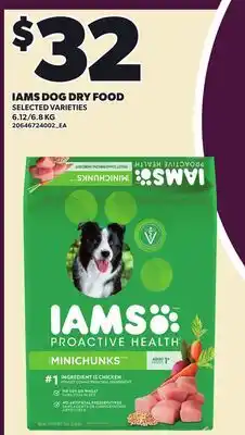 Loblaws IAMS DOG DRY FOOD, 6.12/6 offer