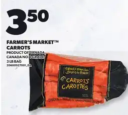 Loblaws FARMER'S MARKET CARROTS, 3 LB BAG offer
