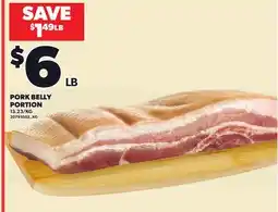 Loblaws PORK BELLY PORTION offer